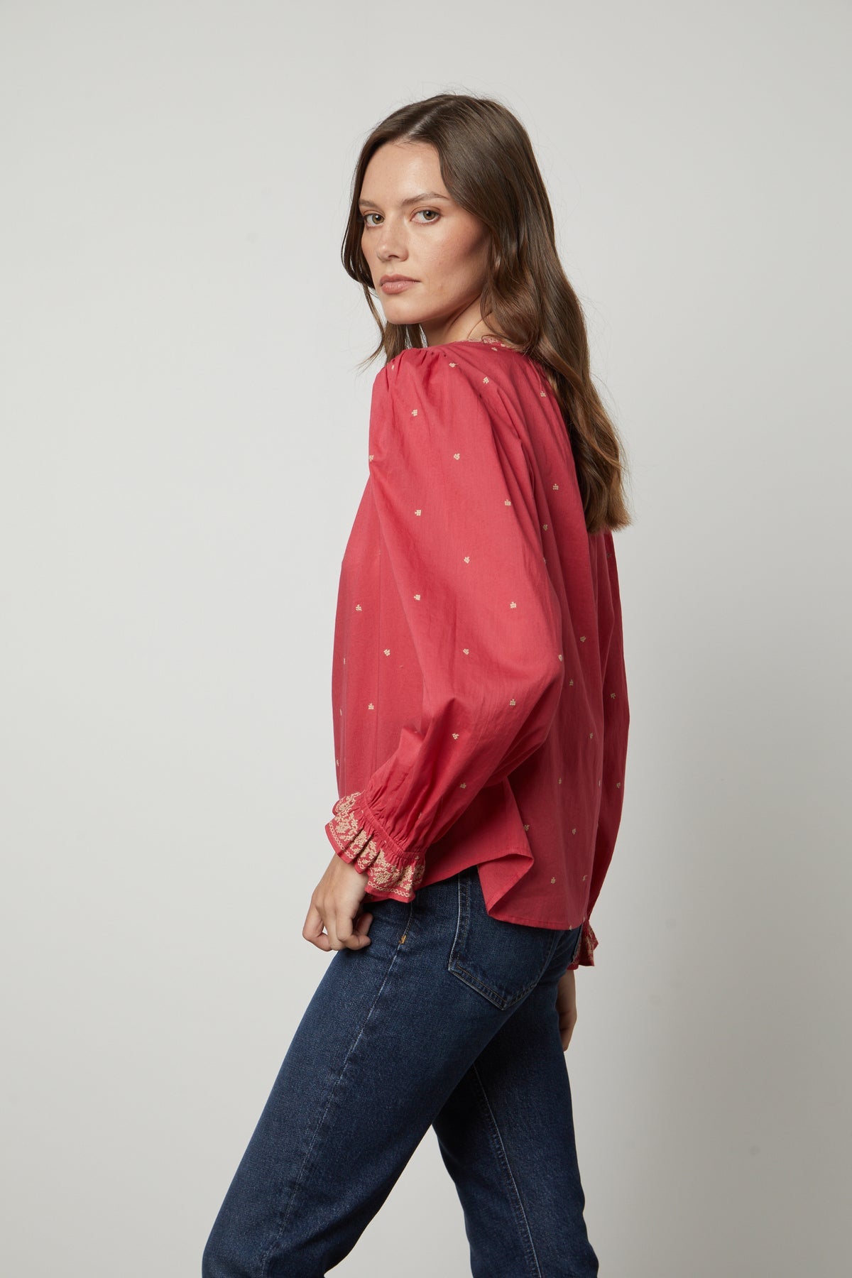 ANIA EMBROIDERED BOHO TOP