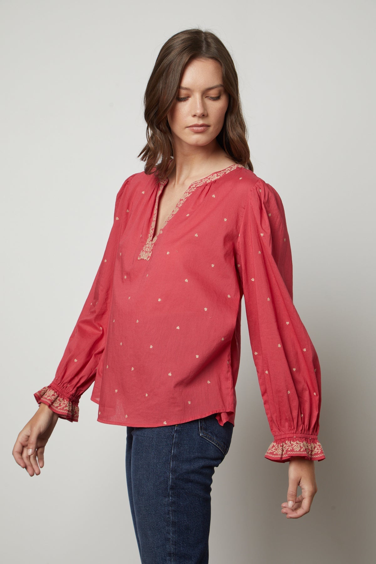ANIA EMBROIDERED BOHO TOP