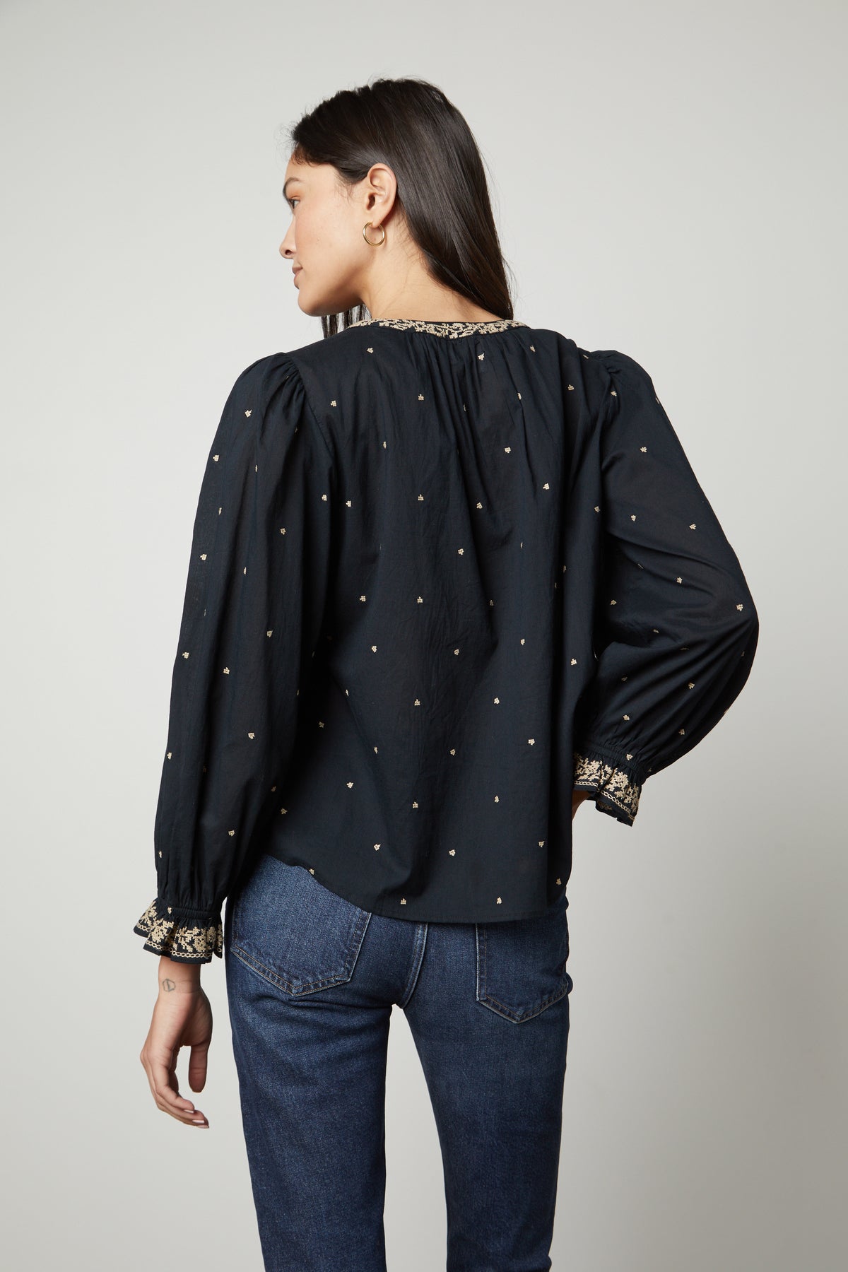 ANIA EMBROIDERED BOHO TOP