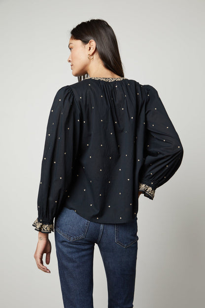 ANIA EMBROIDERED BOHO TOP