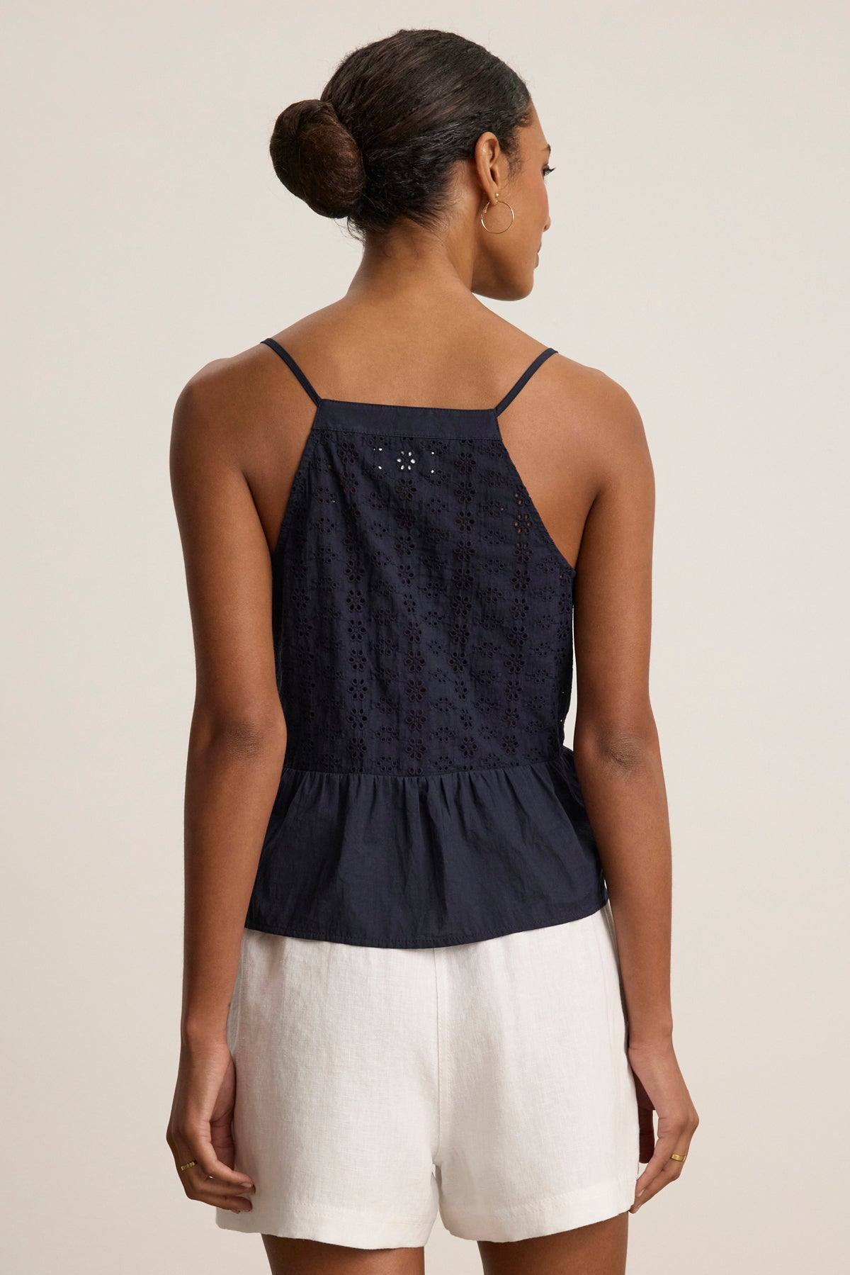 ALIAH EYELET TANK TOP