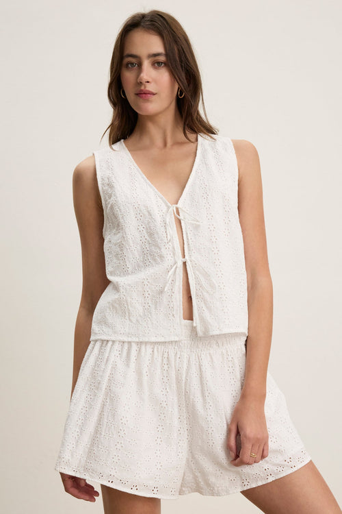 AVA EYELET TOP