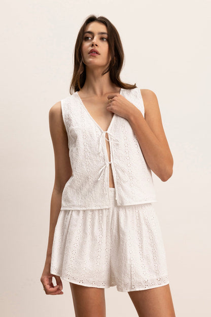 AVA EYELET TOP