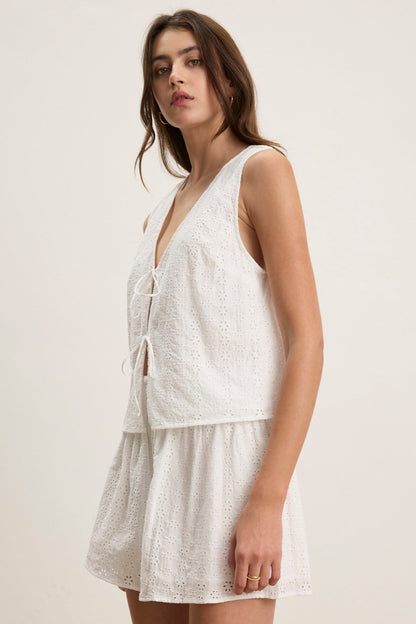 AVA EYELET TOP