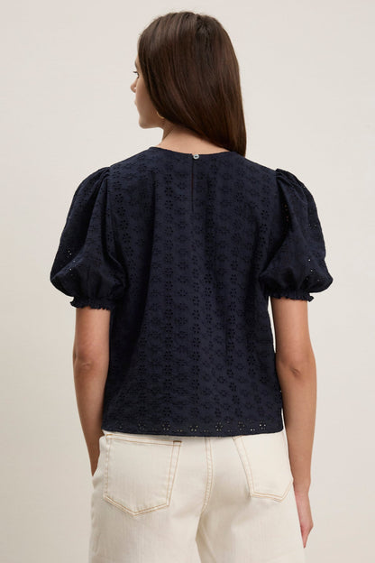 DALYN EYELET TOP