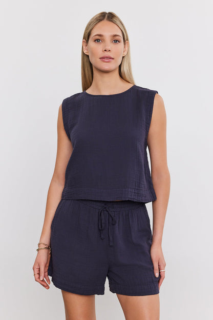 TIBBY COTTON GAUZE SHORT