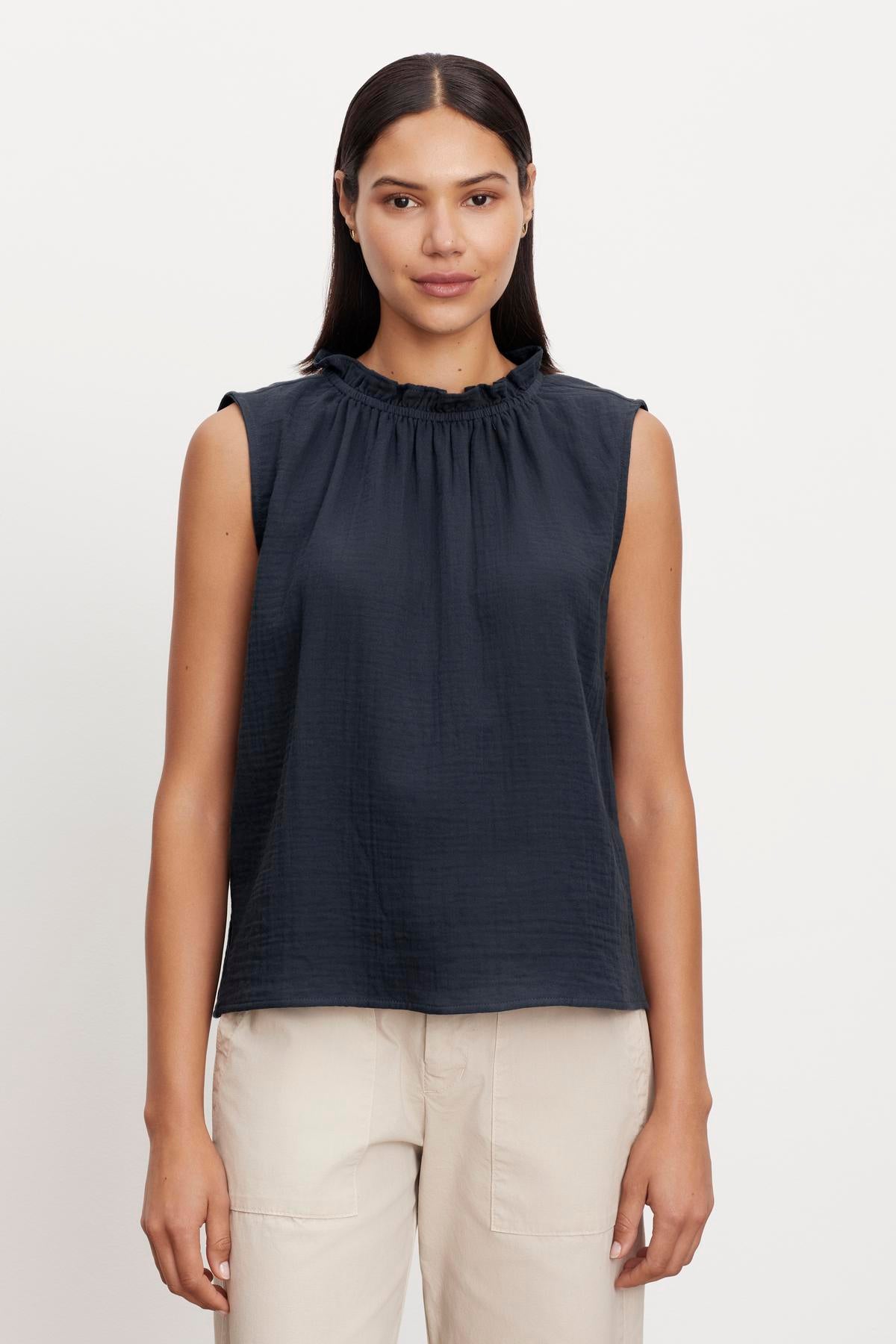 BIANCA COTTON GAUZE TANK TOP