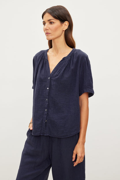 DEANN COTTON GAUZE TOP