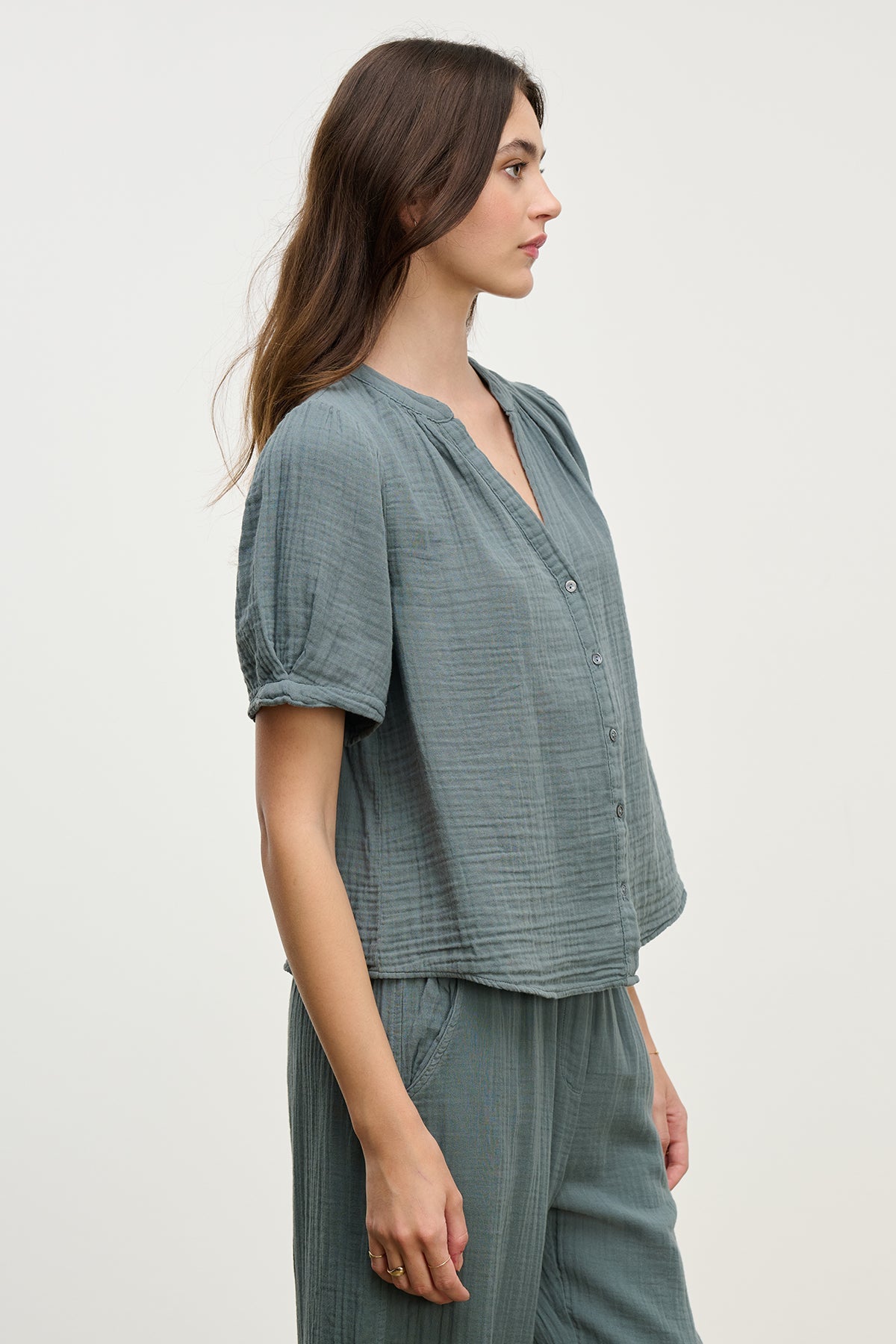 DEANN COTTON GAUZE TOP