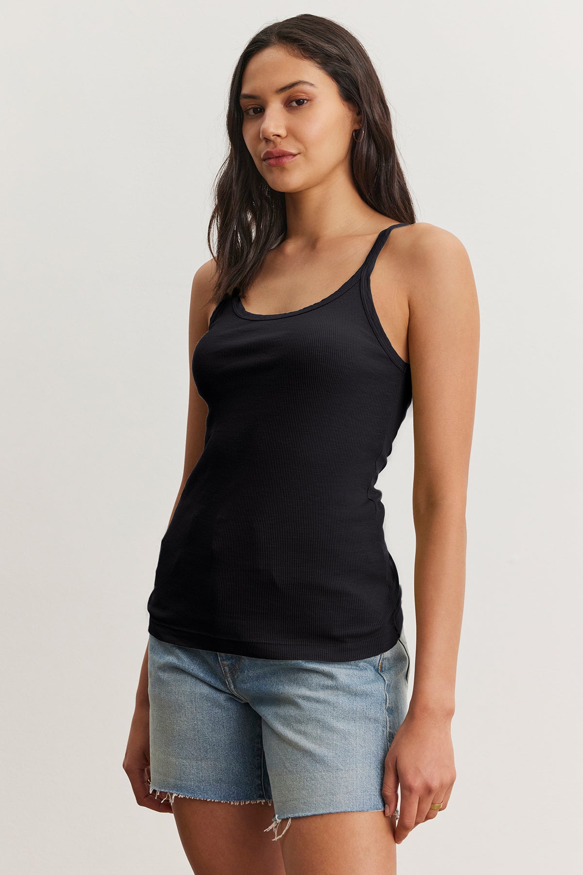 ALIZA RIBBED LAYERING TANK