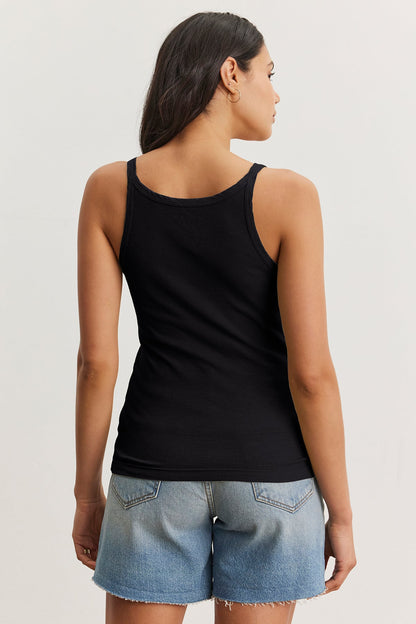 ALIZA RIBBED LAYERING TANK
