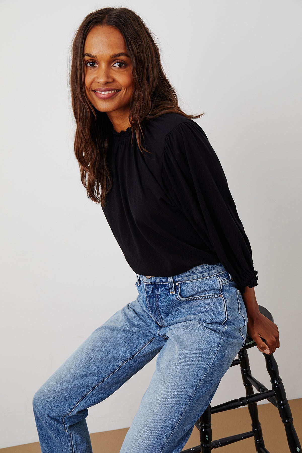 BARBARA 3/4 SLEEVE TOP