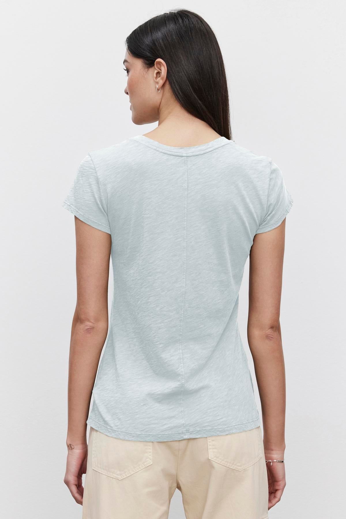 ODELIA COTTON SLUB CREW NECK TEE