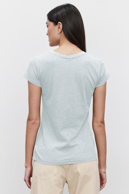 ODELIA COTTON SLUB CREW NECK TEE