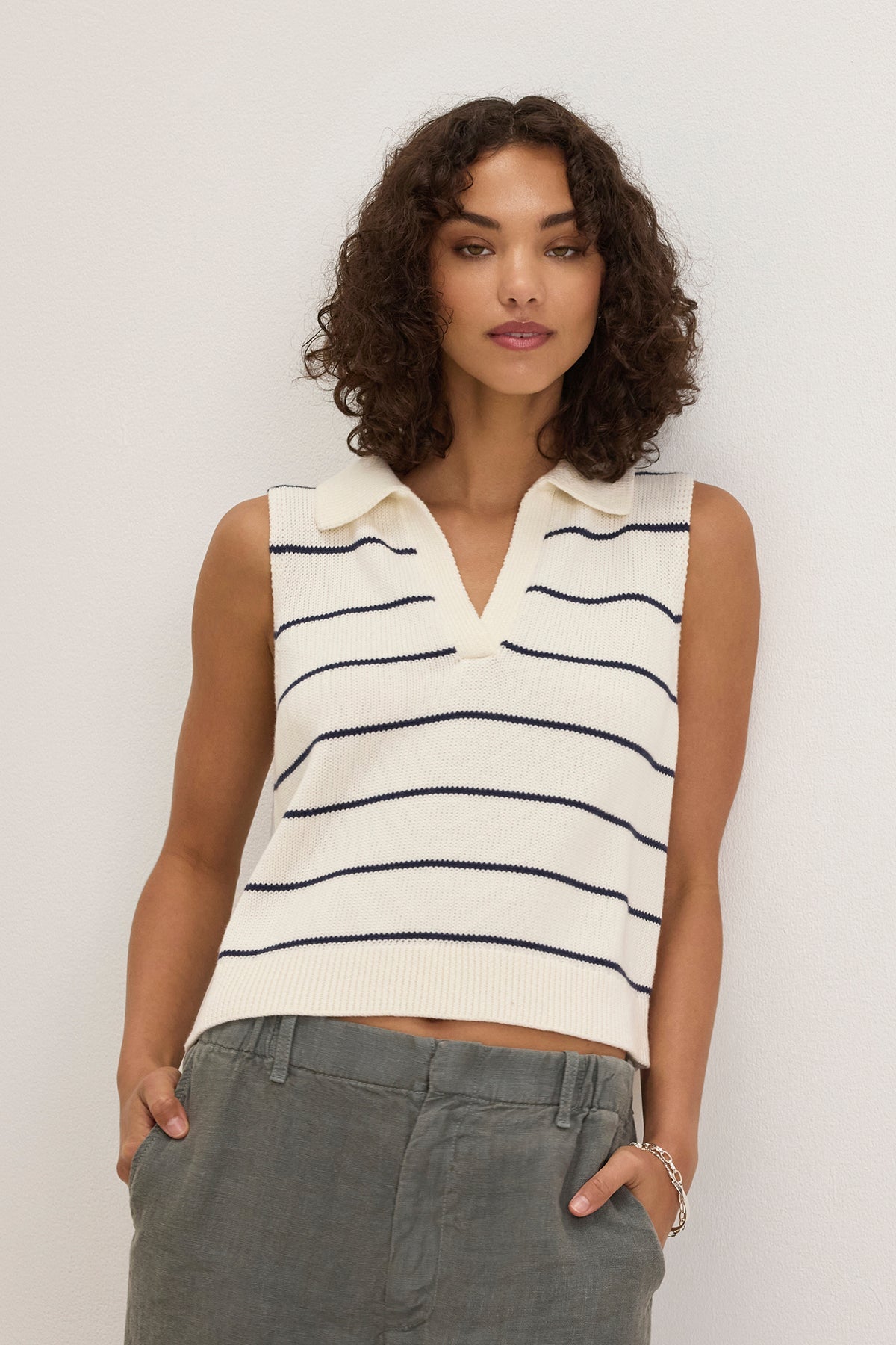 NAYLA COTTON CASHMERE SWEATER VEST