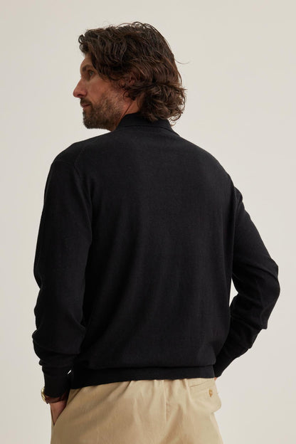 MATTEO COTTON LINEN SWEATER POLO