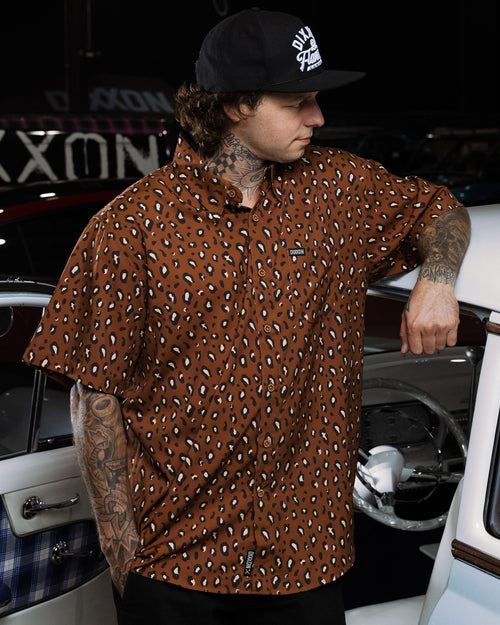 Cougar Hunter Party Shirt - Brown