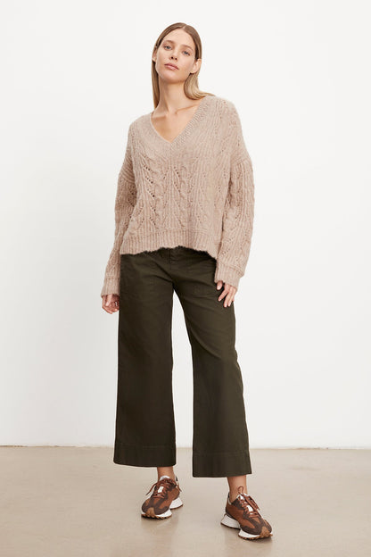 SADE ALPACA BLEND V-NECK SWEATER