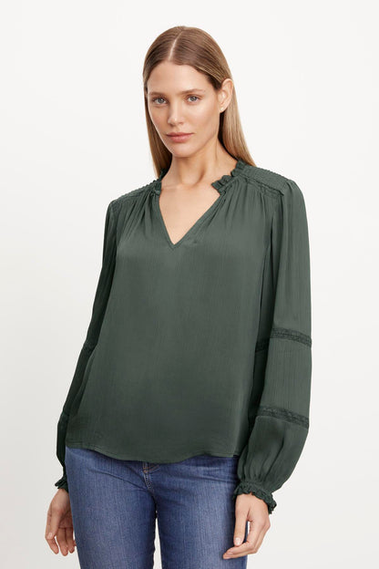 KOREN V-NECK BLOUSE