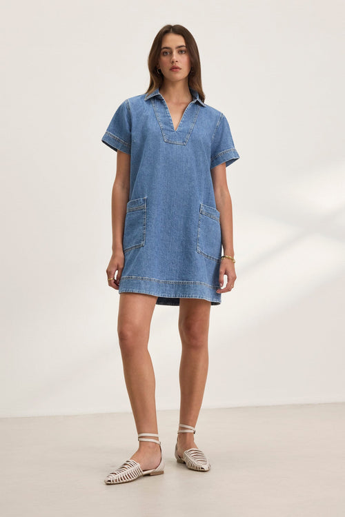 DELANA DENIM DRESS