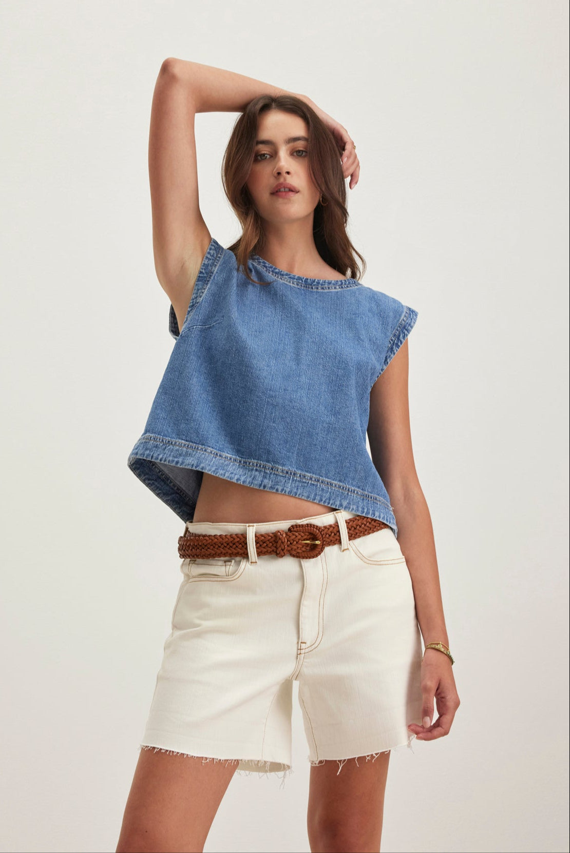 LOREN DENIM TOP