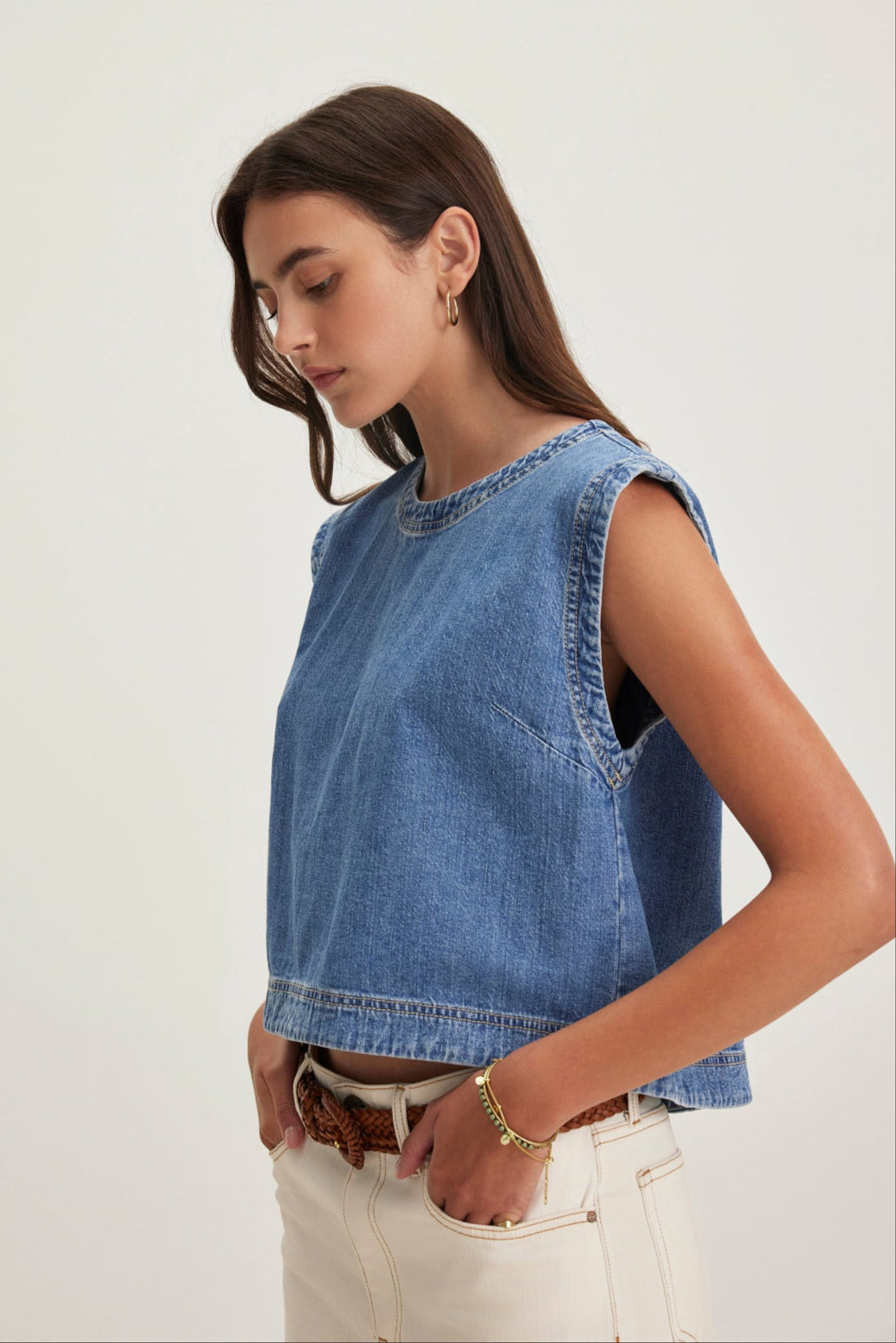 LOREN DENIM TOP