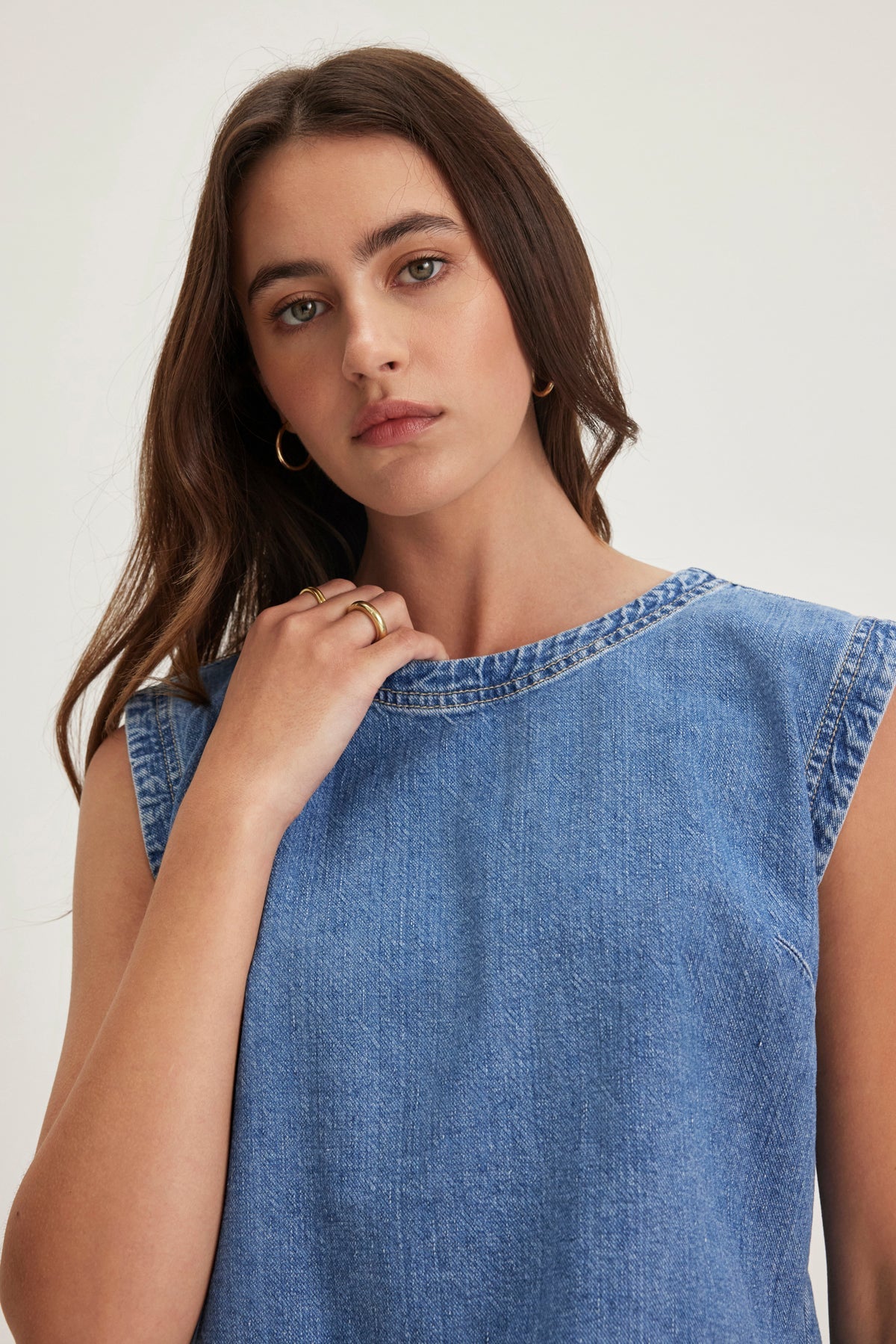 LOREN DENIM TOP