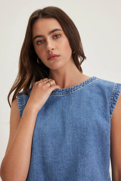 LOREN DENIM TOP