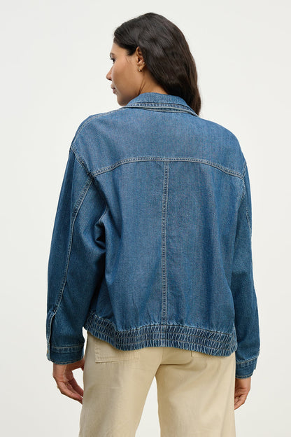 PORTER DENIM ZIP-UP JACKET