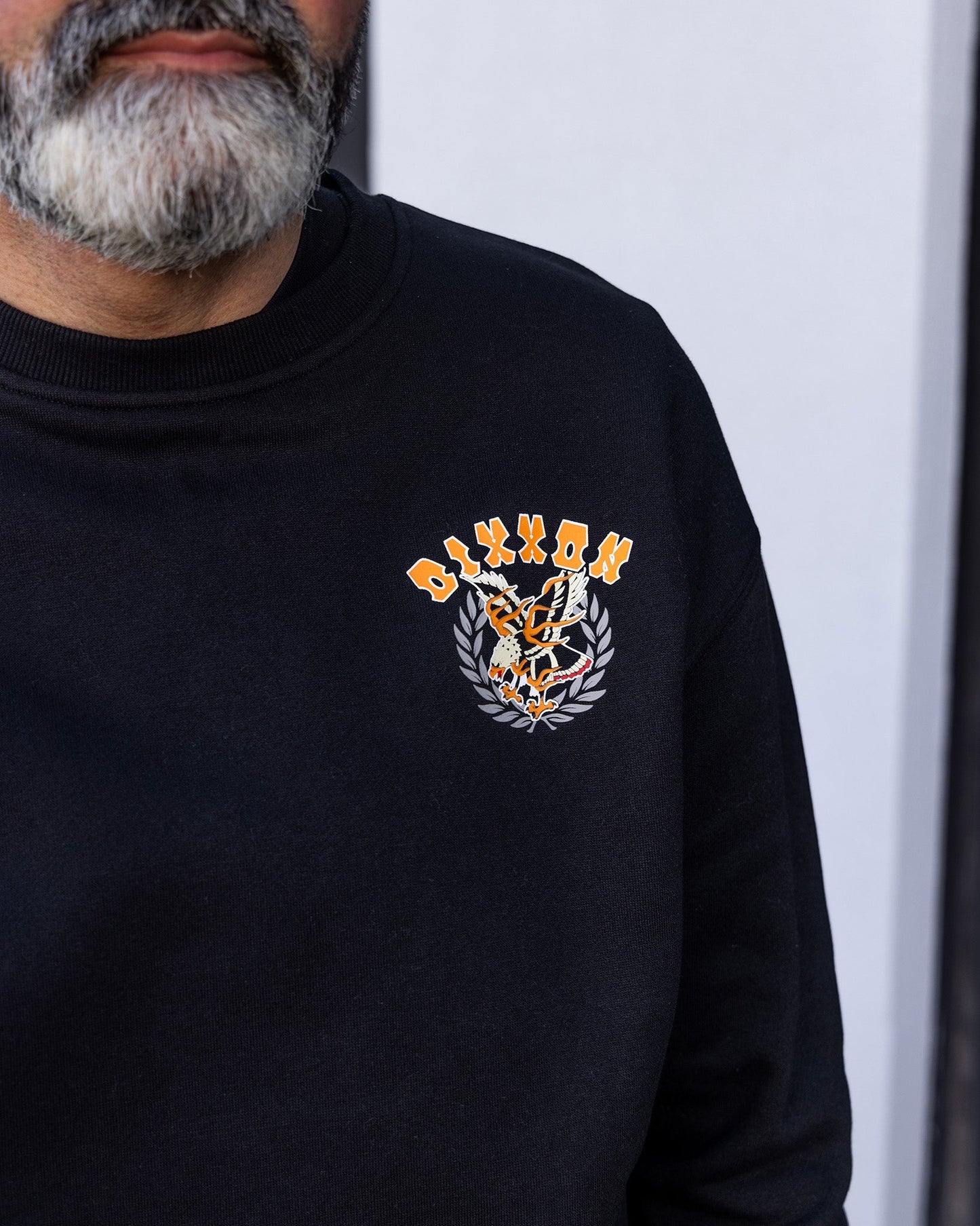 Dive Bomber Crewneck Sweatshirt - Black