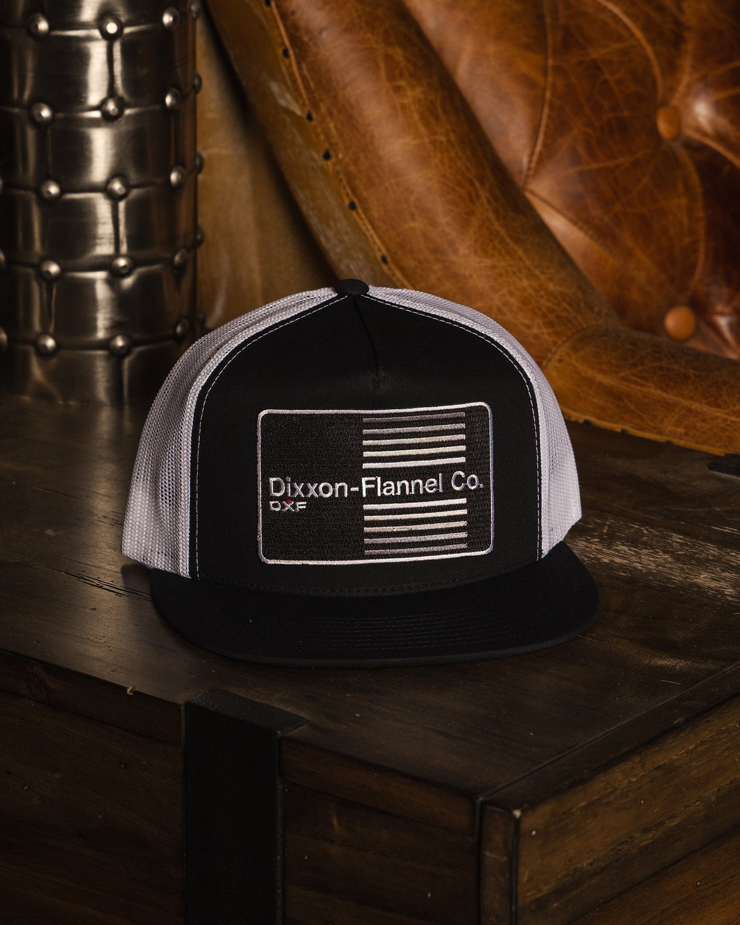 DXF Stripe Flat Bill Trucker Snapback