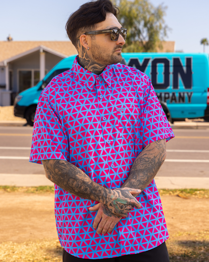 Enigma Party Shirt - Pink & Blue