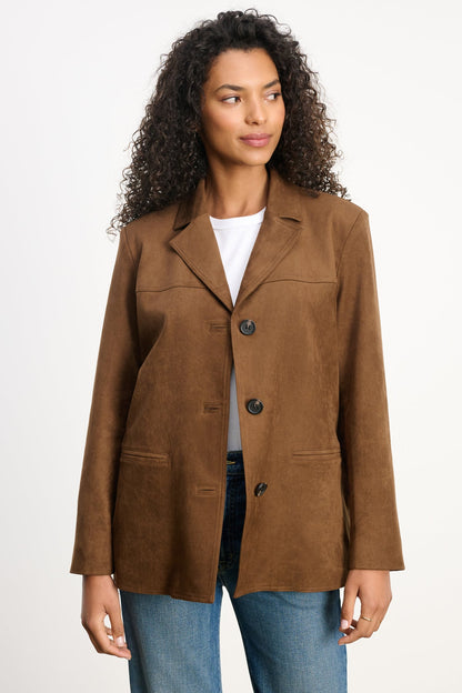 SALIE FAUX SUEDE JACKET