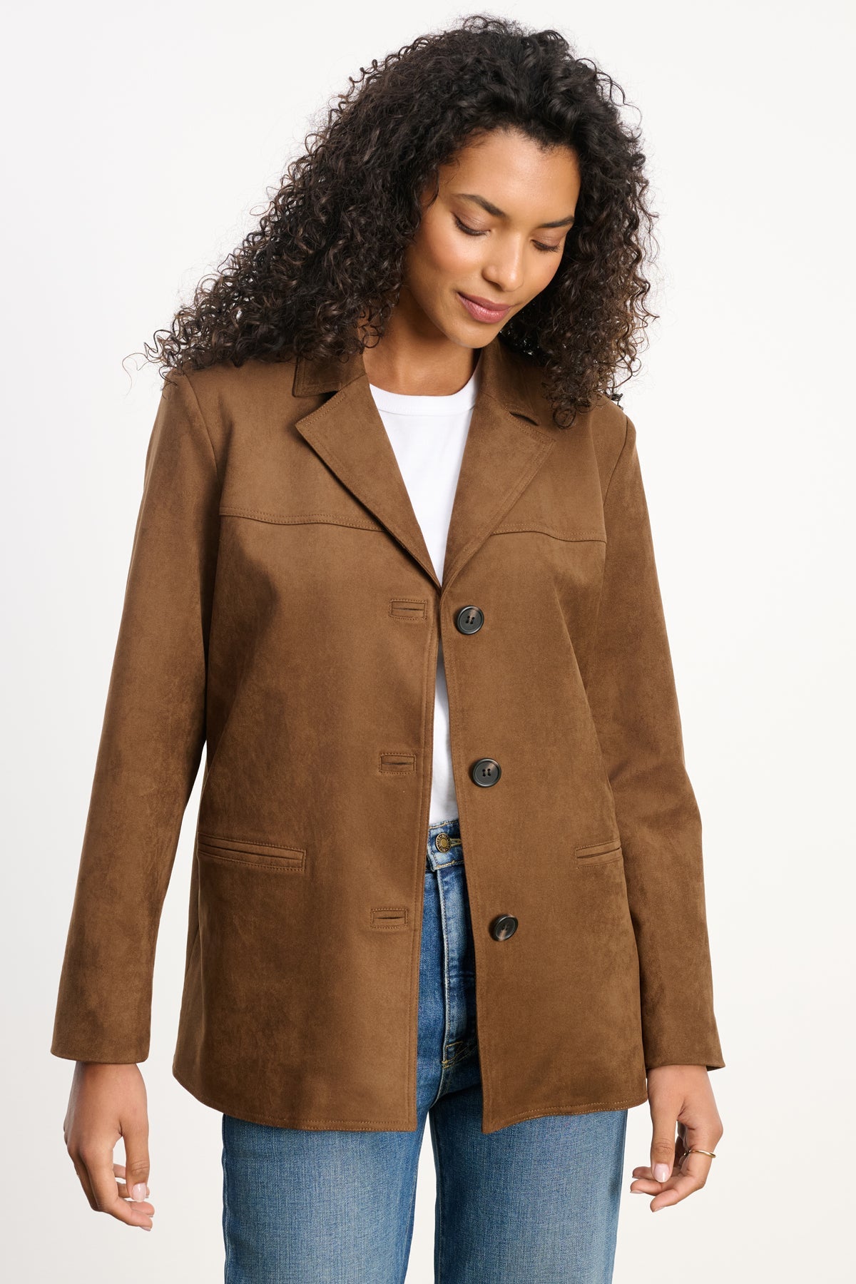 SALIE FAUX SUEDE JACKET