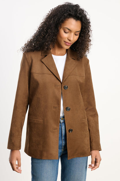 SALIE FAUX SUEDE JACKET