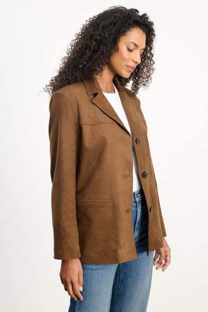 SALIE FAUX SUEDE JACKET