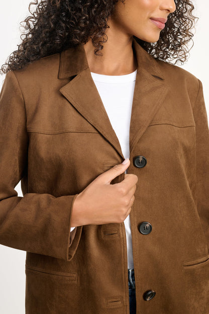 SALIE FAUX SUEDE JACKET