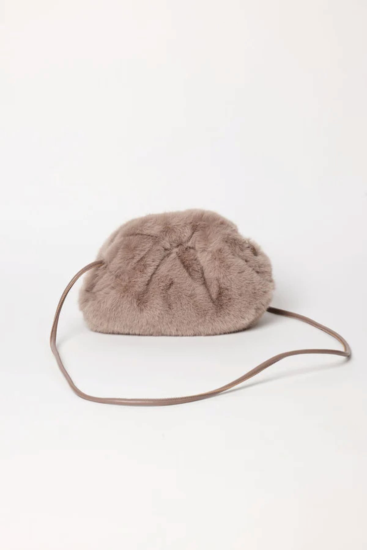 FAUX FUR CLUTCH
