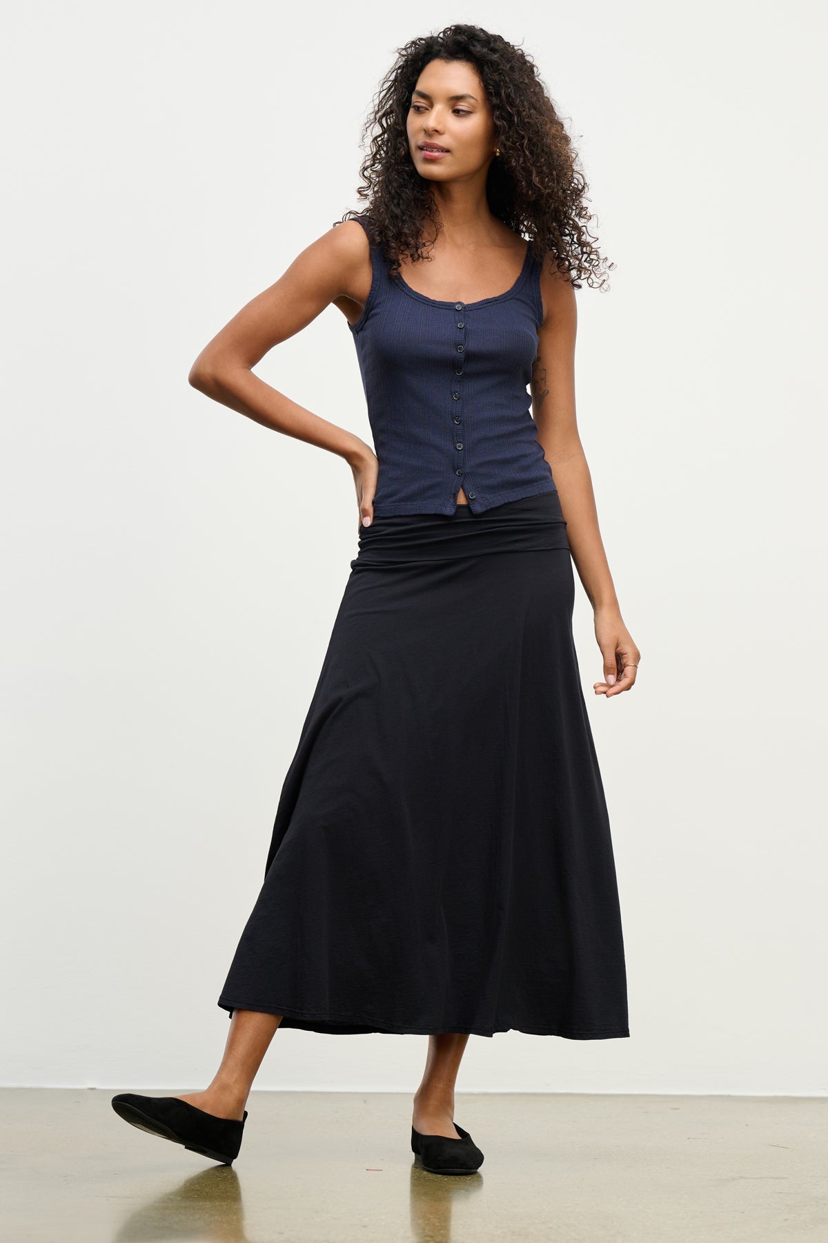 ADELLE POINTELLE TANK TOP