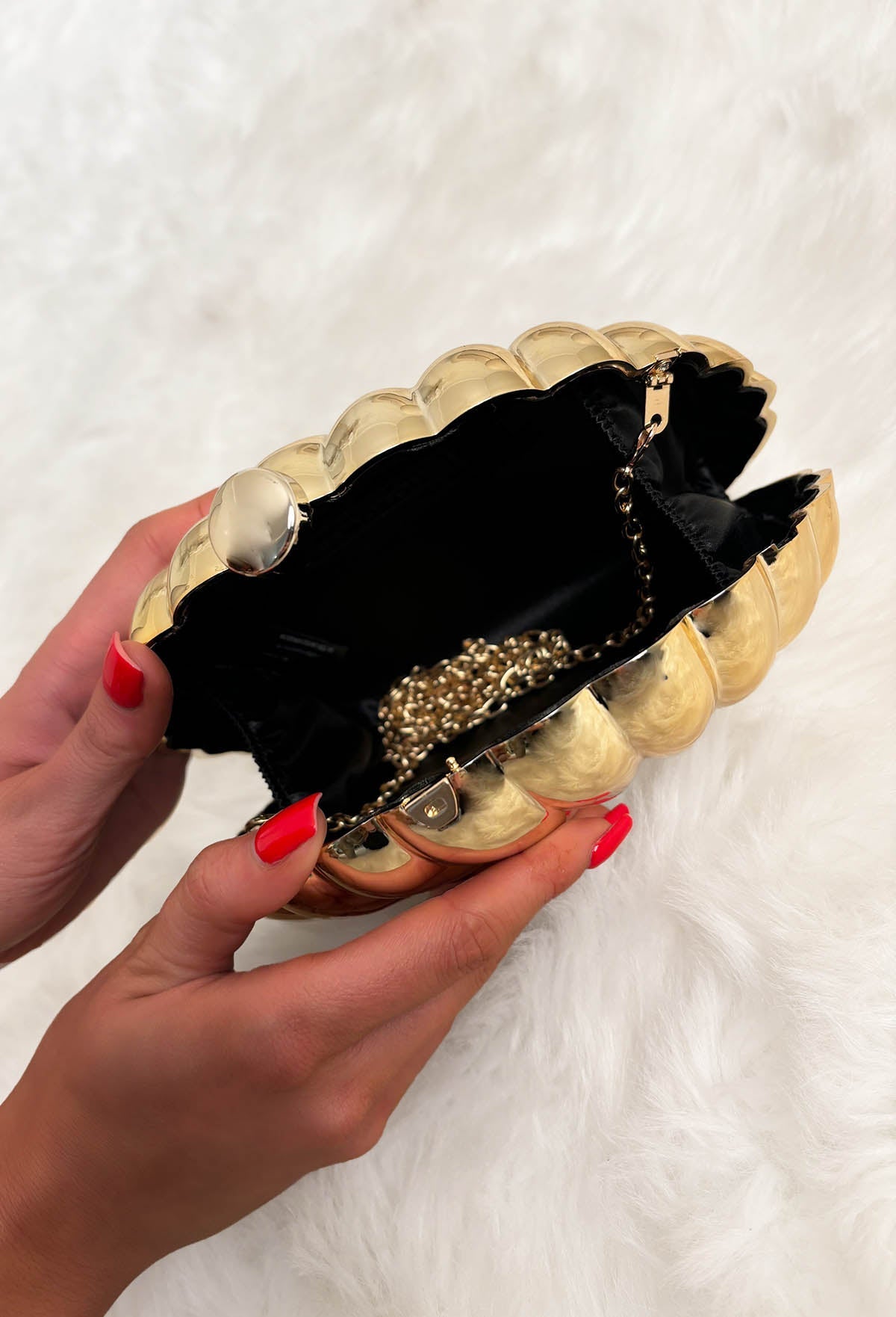 Glowing Sands Gold Hard Shell Bag