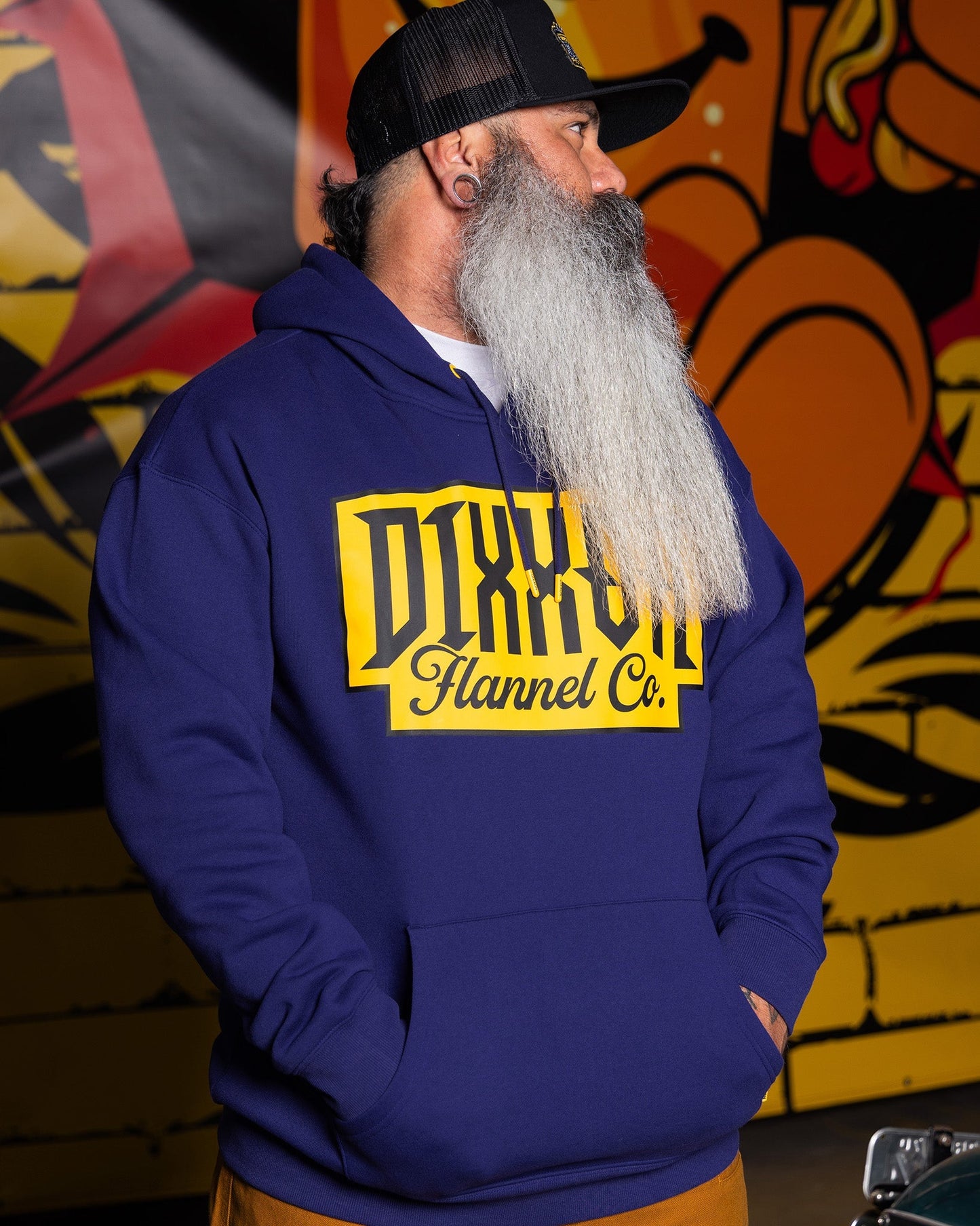 Gold Premium Pullover Hoodie - Navy