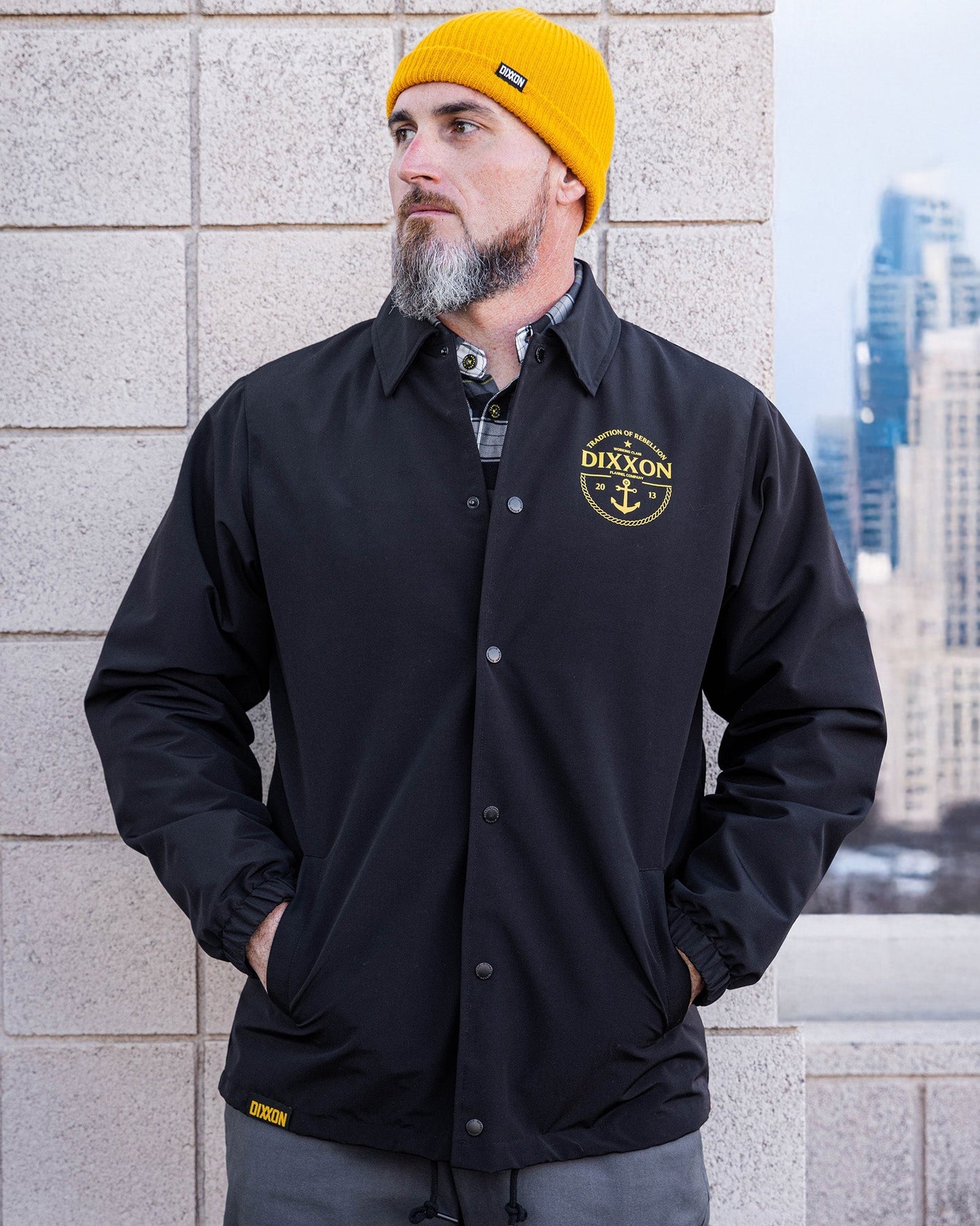 Gold Tradition of Rebellion Coaches Jacket - Black