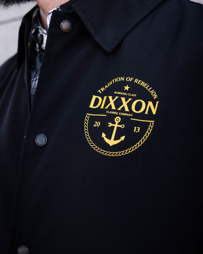 Gold Tradition of Rebellion Coaches Jacket - Black