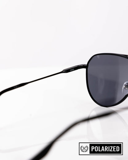 Goose Sunglasses - Brushed Black & Gray Polarized