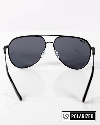 Goose Sunglasses - Brushed Black & Gray Polarized