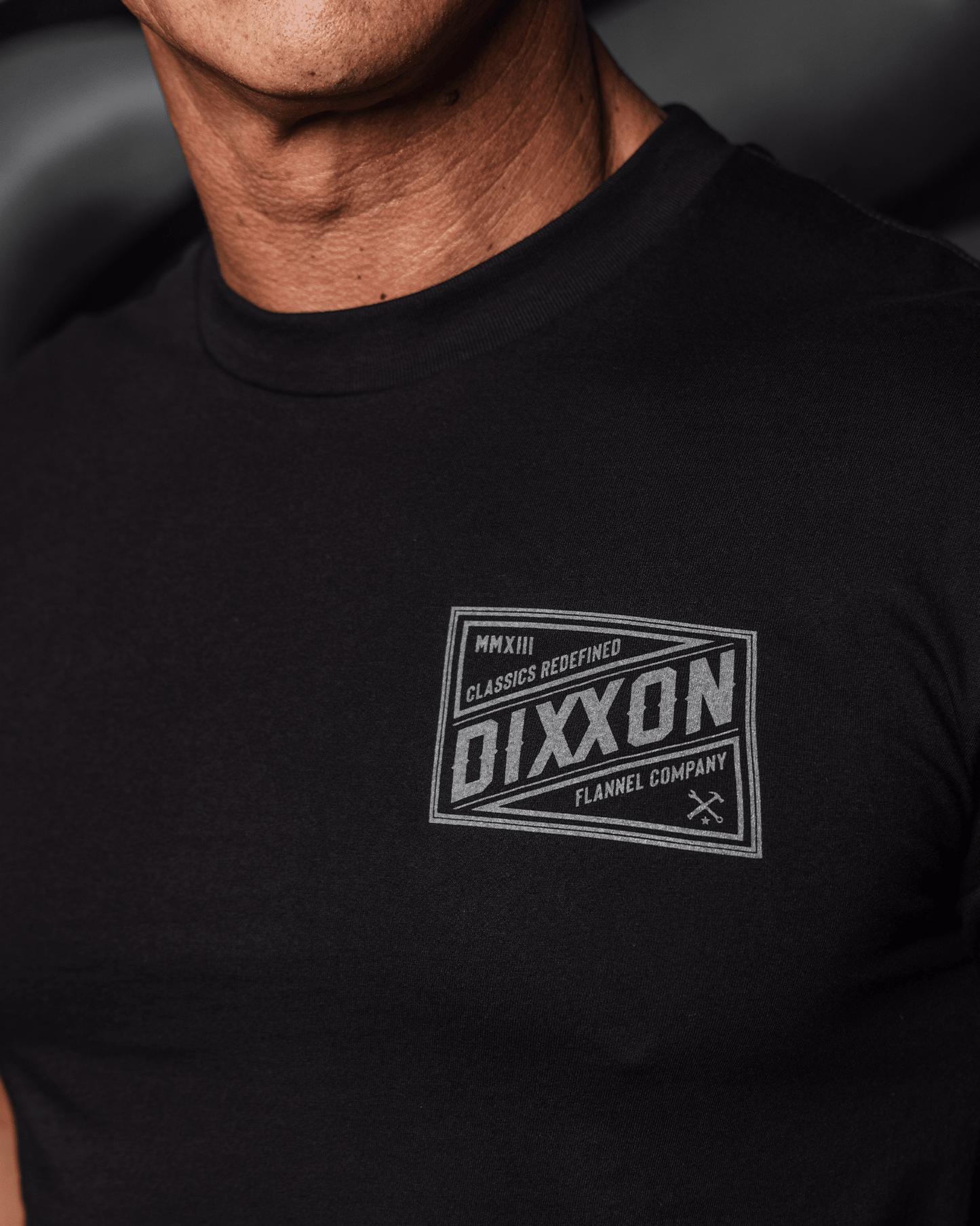 Grey Classic Billboard T-Shirt - Black