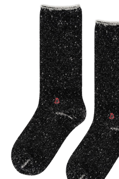 HOODIE WOOL MEN'S CREW SOCKS BY HANSEL FROM BASEL