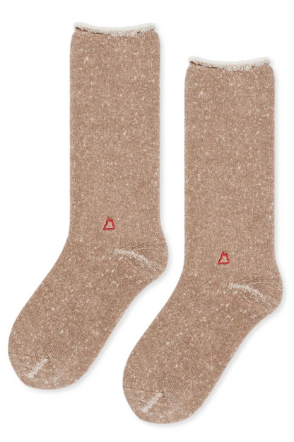 HOODIE WOOL MEN'S CREW SOCKS BY HANSEL FROM BASEL