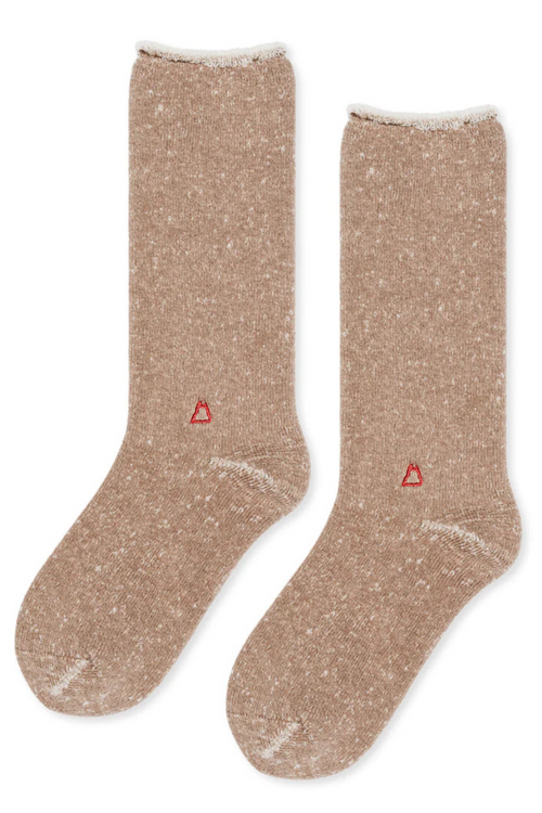 HOODIE WOOL MEN'S CREW SOCKS BY HANSEL FROM BASEL