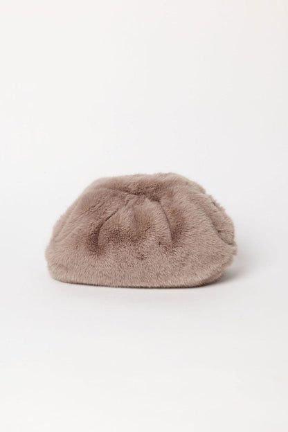FAUX FUR CLUTCH
